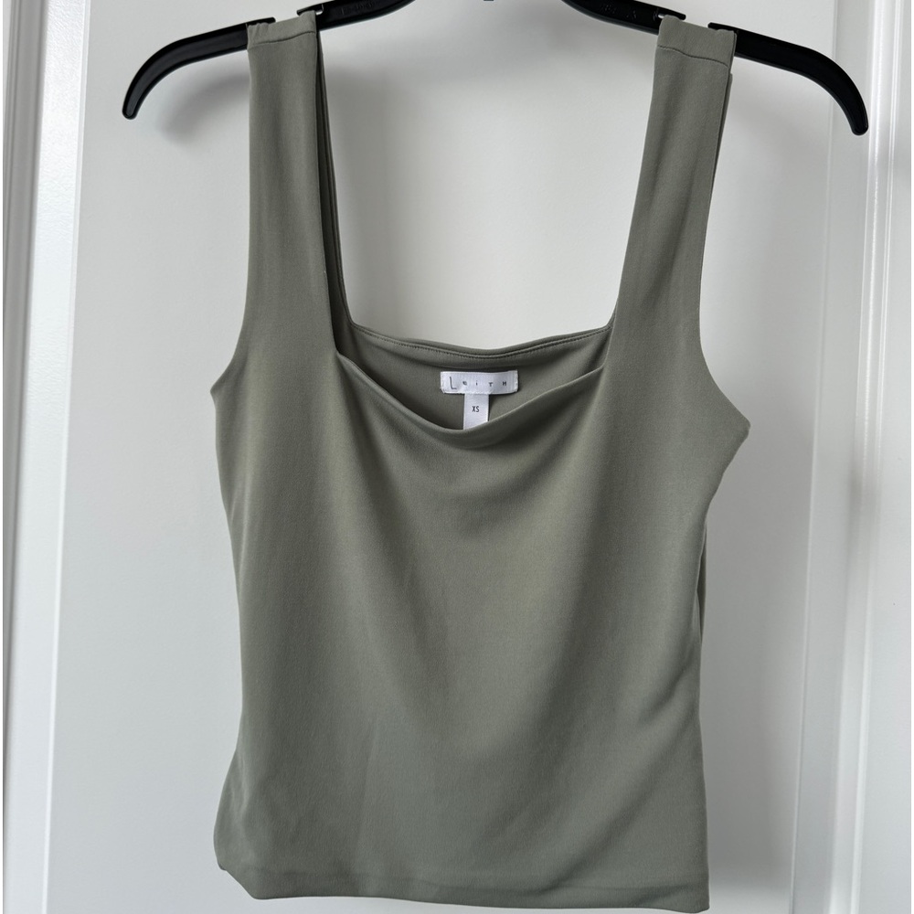 Leith by Nordstrom sage green tank